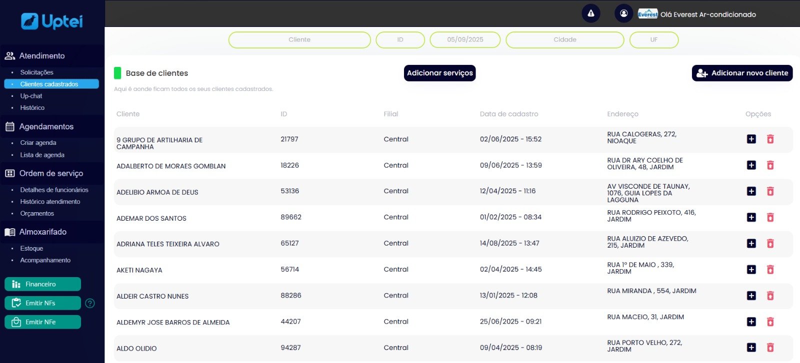 Sistema de Gestão Uptei